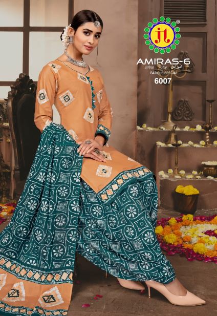 Jt Amiras 6 Designer Daily Wear Wholesale Dress Material Collection